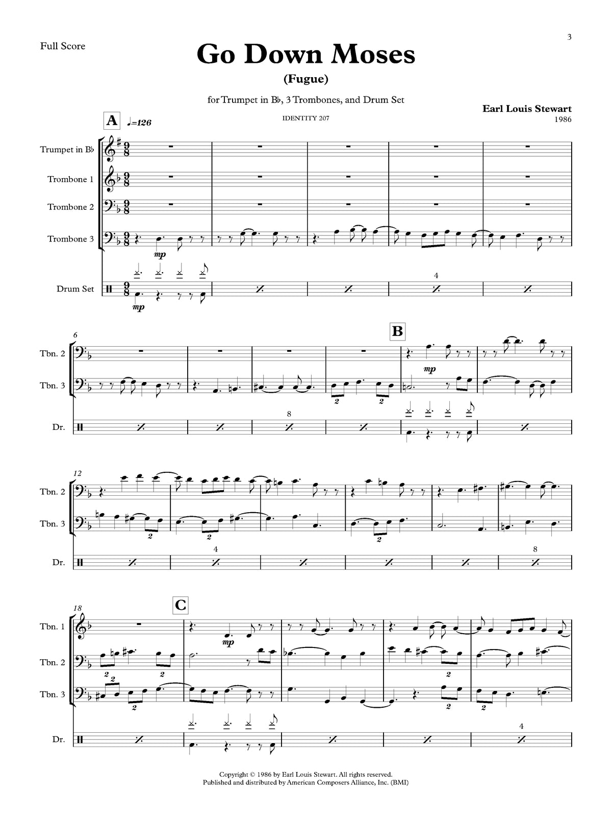 Stewart: Go Down Moses (Fugue)