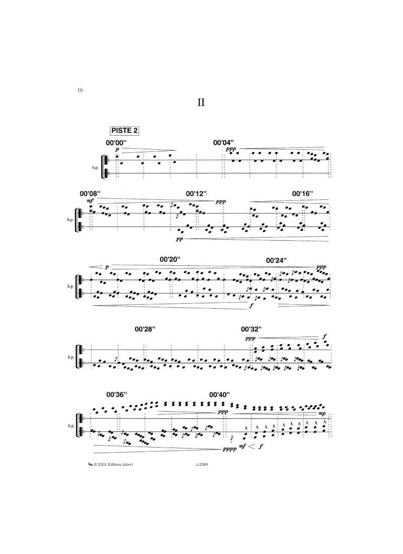 Blondeau: Doing (arr. for 2 harps & audio)