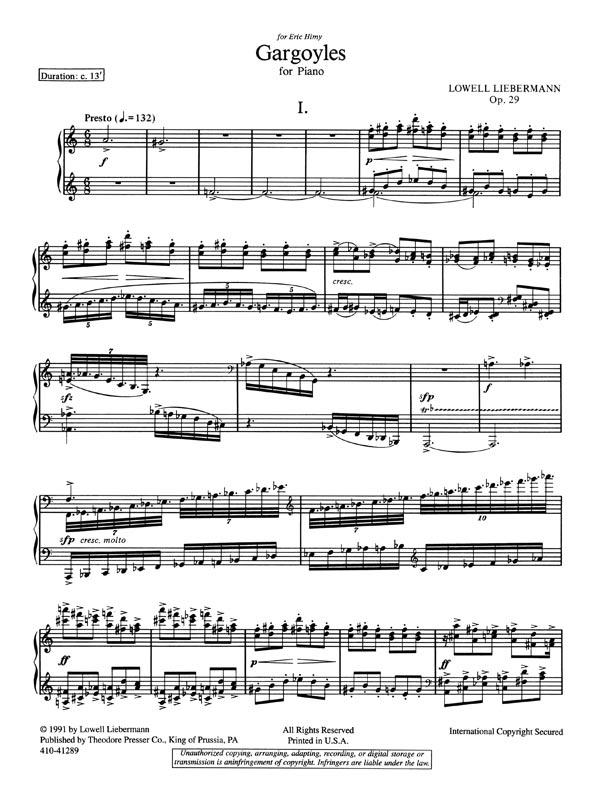 Liebermann: Gargoyles, Op. 29