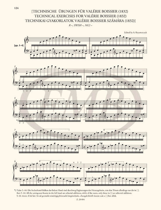 Liszt: Free Arrangements and Technical Exercises