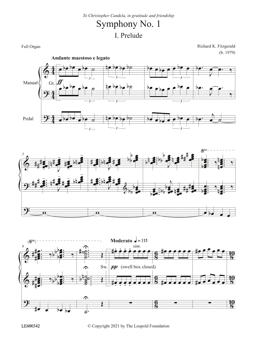 Fitzgerald: Organ Symphony No. 1