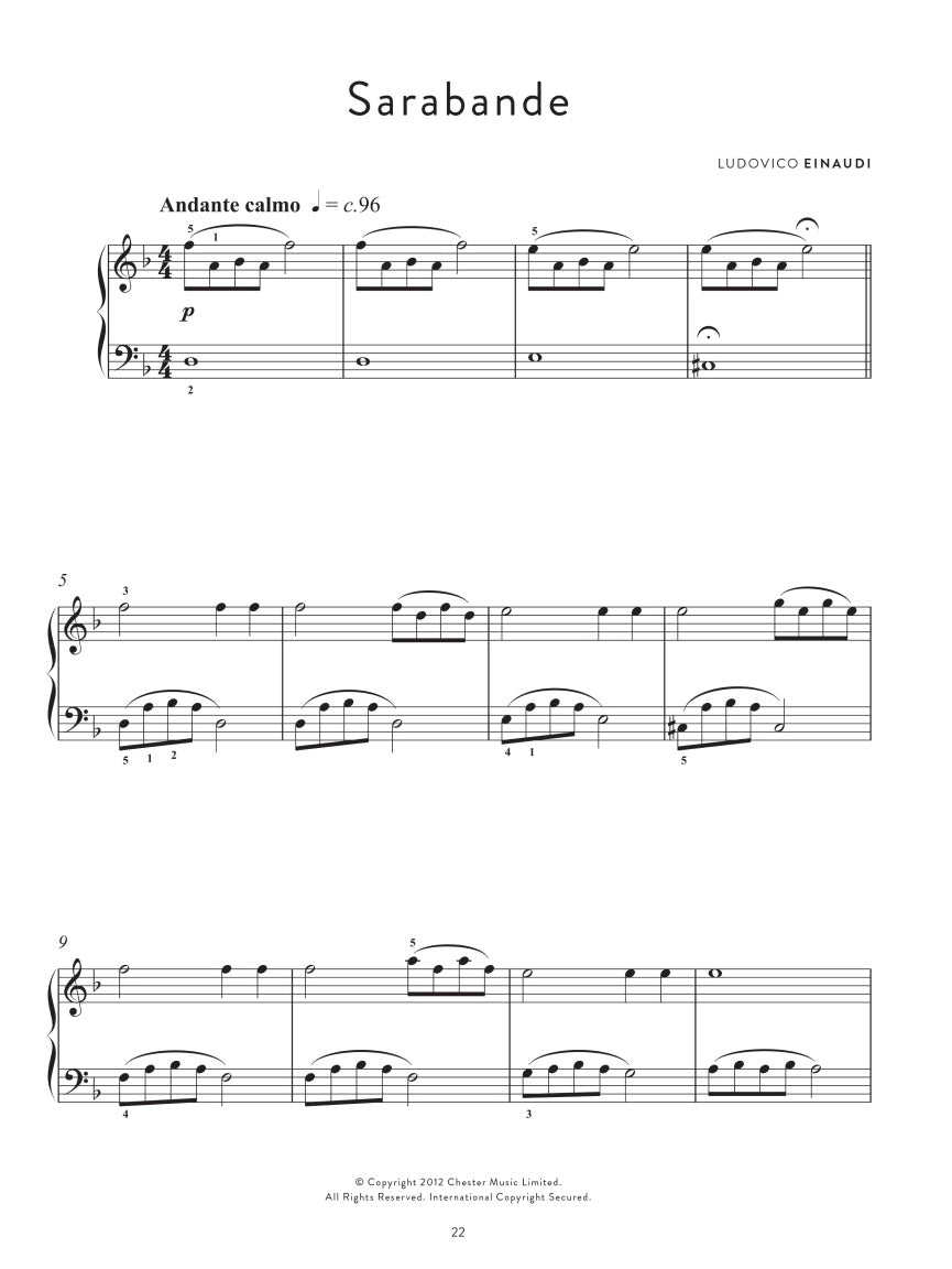 Einaudi: Graded Pieces for Piano (Preparatory - Grade 2)