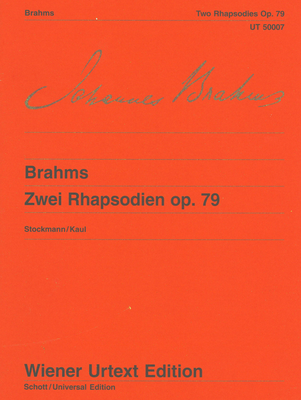 Brahms: Two Rhapsodies, Op. 79