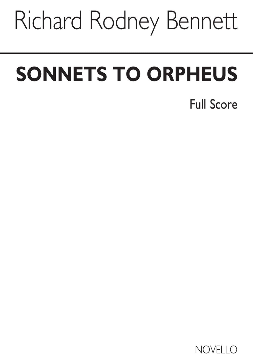 Bennett: Sonnets To Orpheus