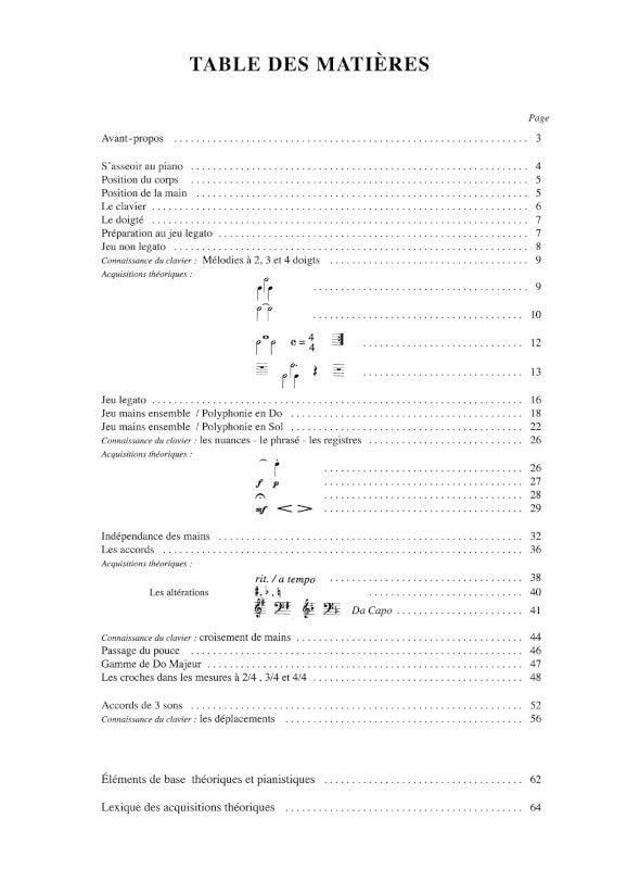 Ma première année de piano