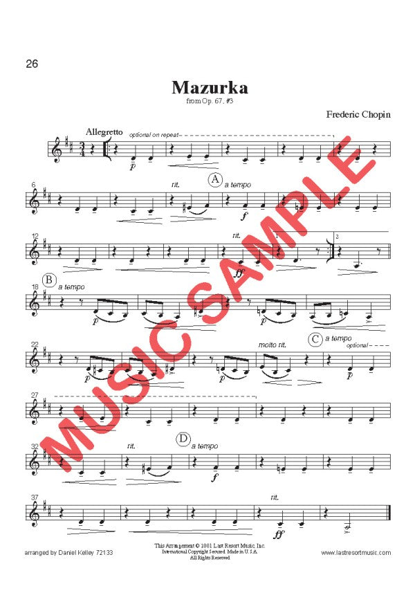 Intermediate Music for Four - Volume 1