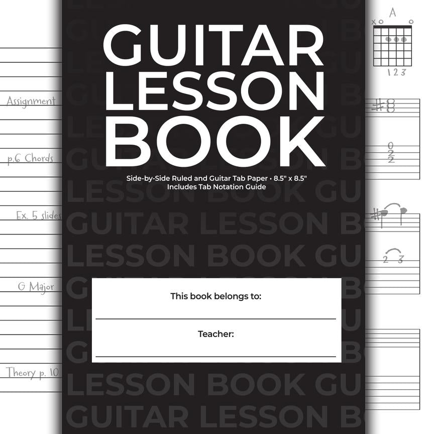 Manuscript Paper: Guitar Lesson Book