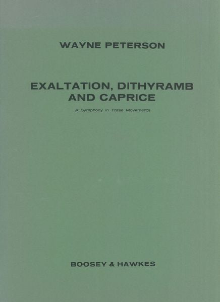 Peterson: Exaltation, Dithyramb and Caprice