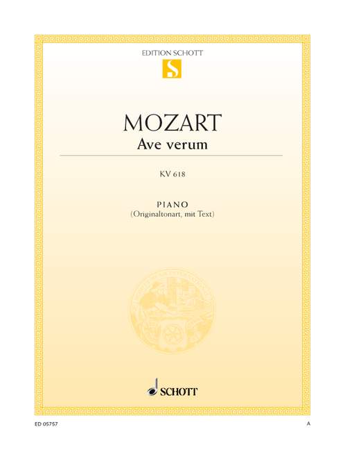 Mozart: Ave verum corpus, K. 618 (arr. for piano)