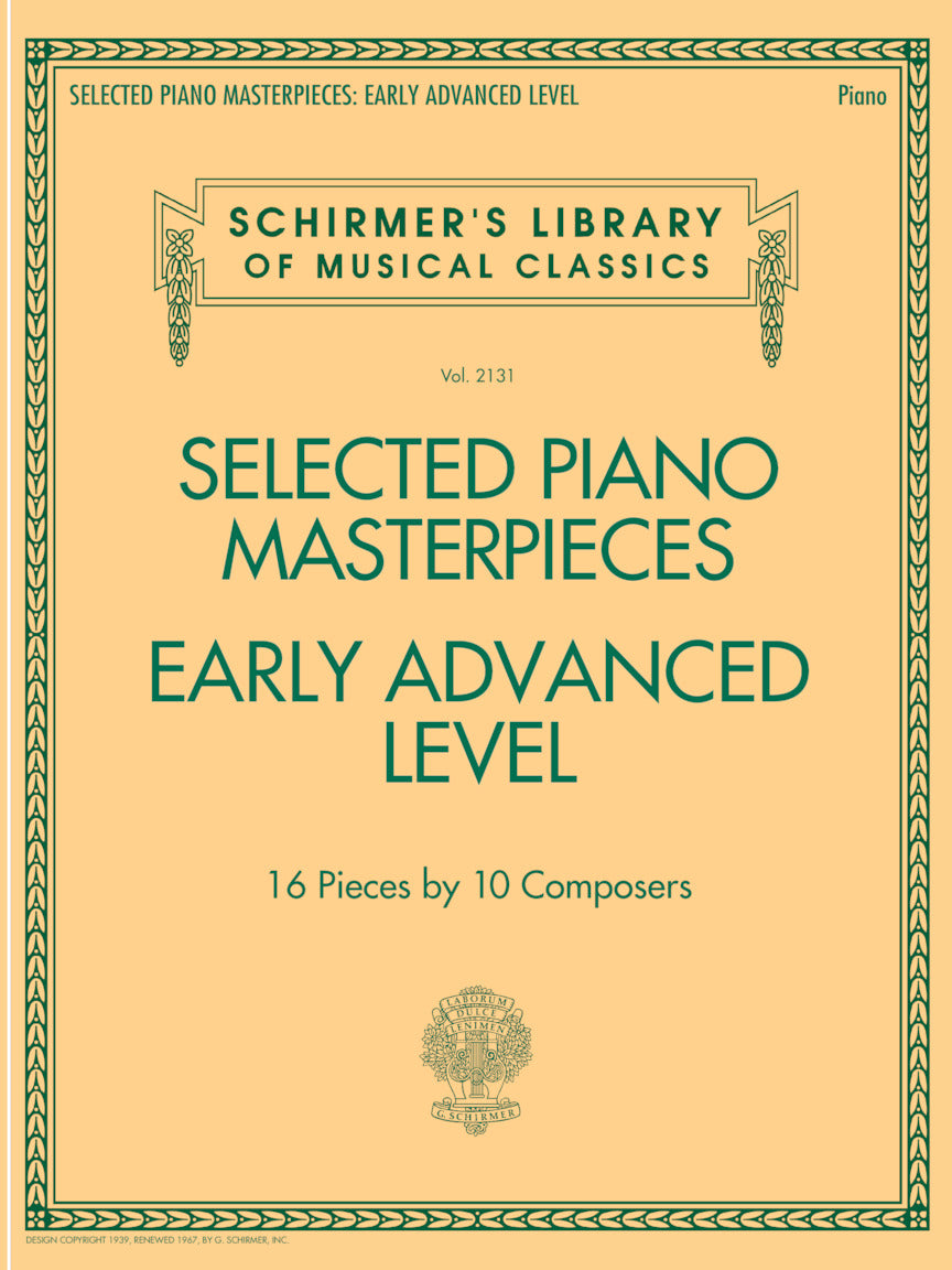 Selected Piano Masterpieces