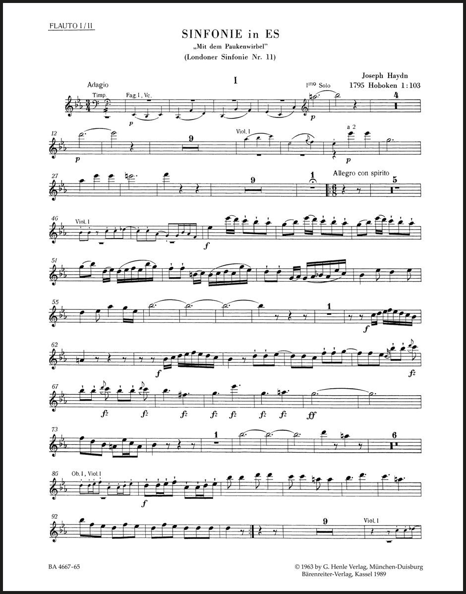 Haydn: London Symphony No. 11 in E-flat Major, Hob. I:103