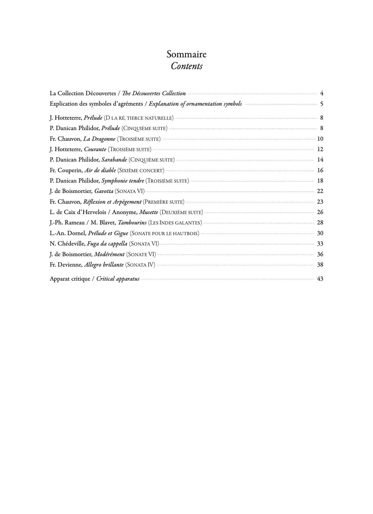 Anthology of French Baroque Music - Oboe - Volume 3