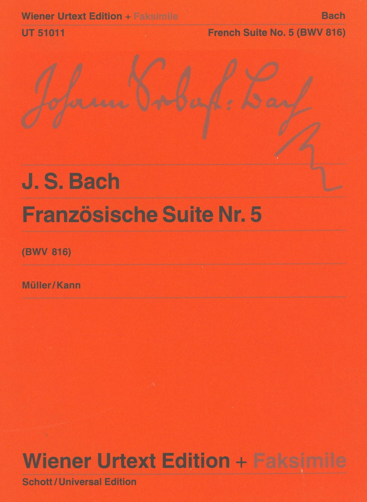 Bach: French Suite No. 5 in G Major, BWV 816