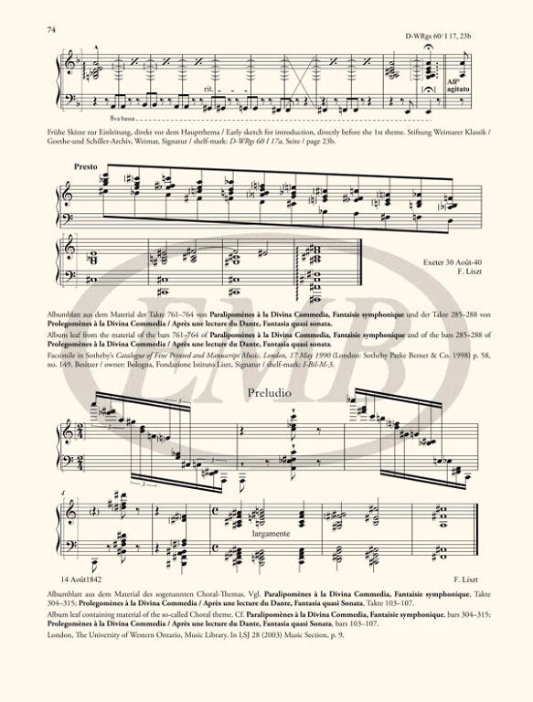 Liszt: Après une lecture de Dante (Earlier & Final Version)