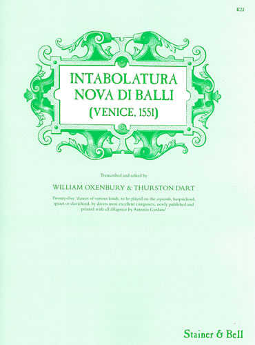 Intabolatura Nova di Balli