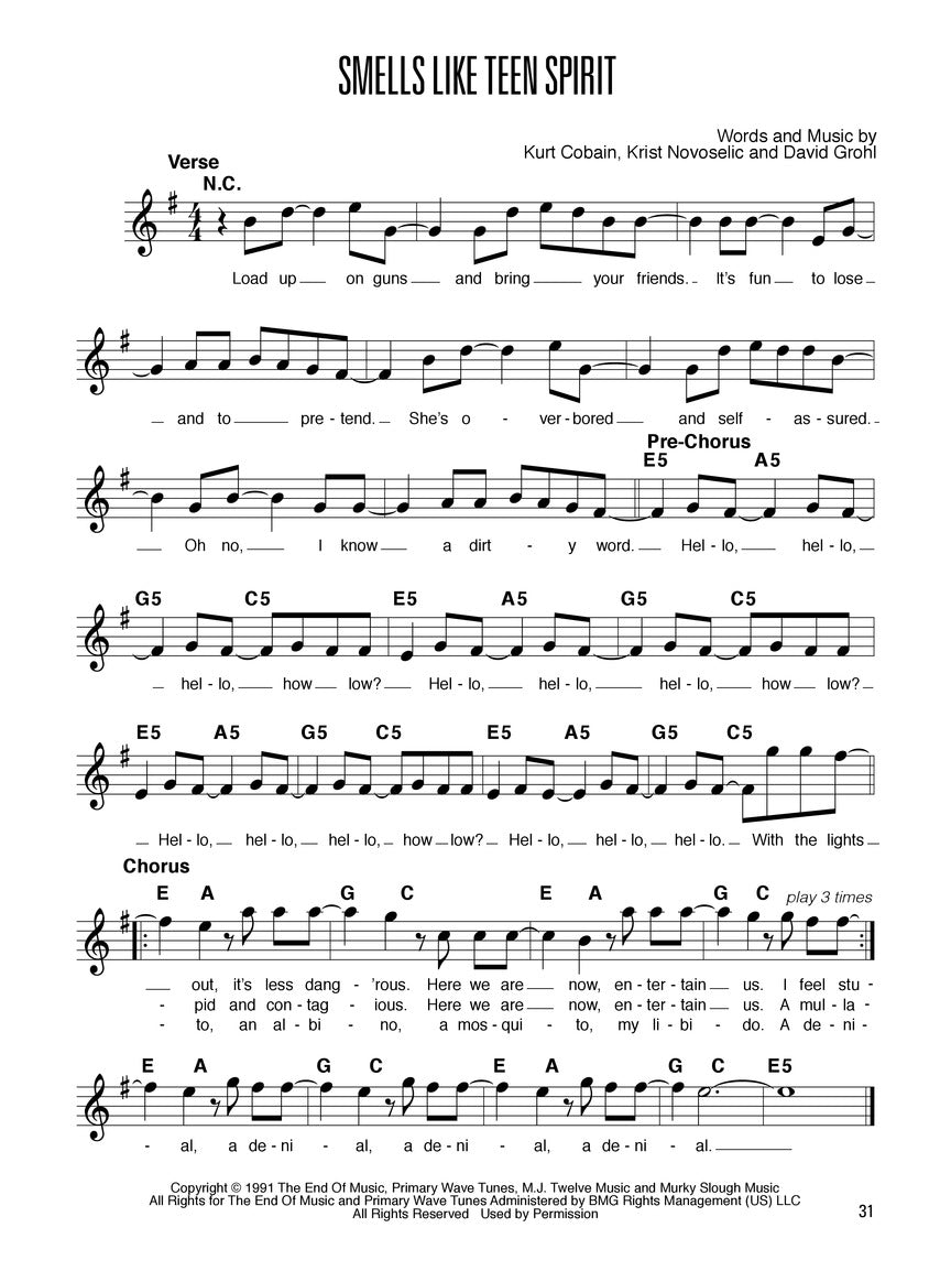 Hal Leonard Guitar Method: Easy Pop Melodies