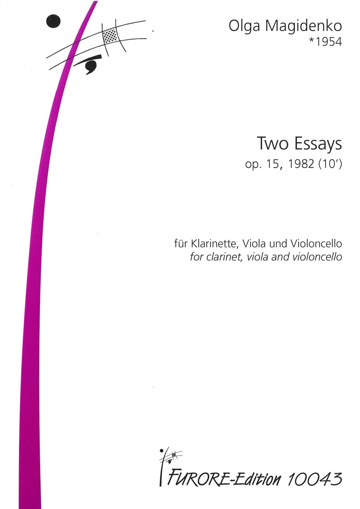 Magidenko: 2 Essays, Op. 15