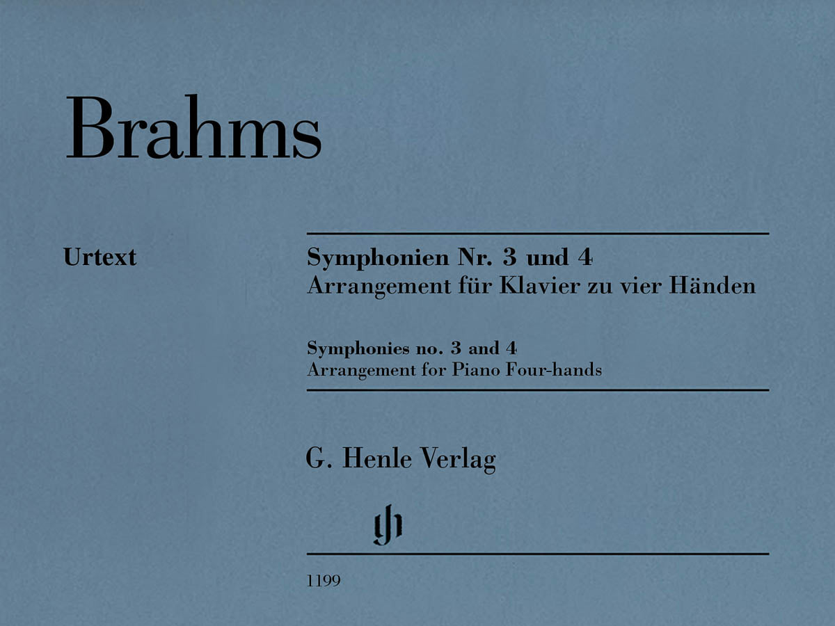 Brahms: Symphonies Nos. 3 & 4 (arr. for piano 4-hands)