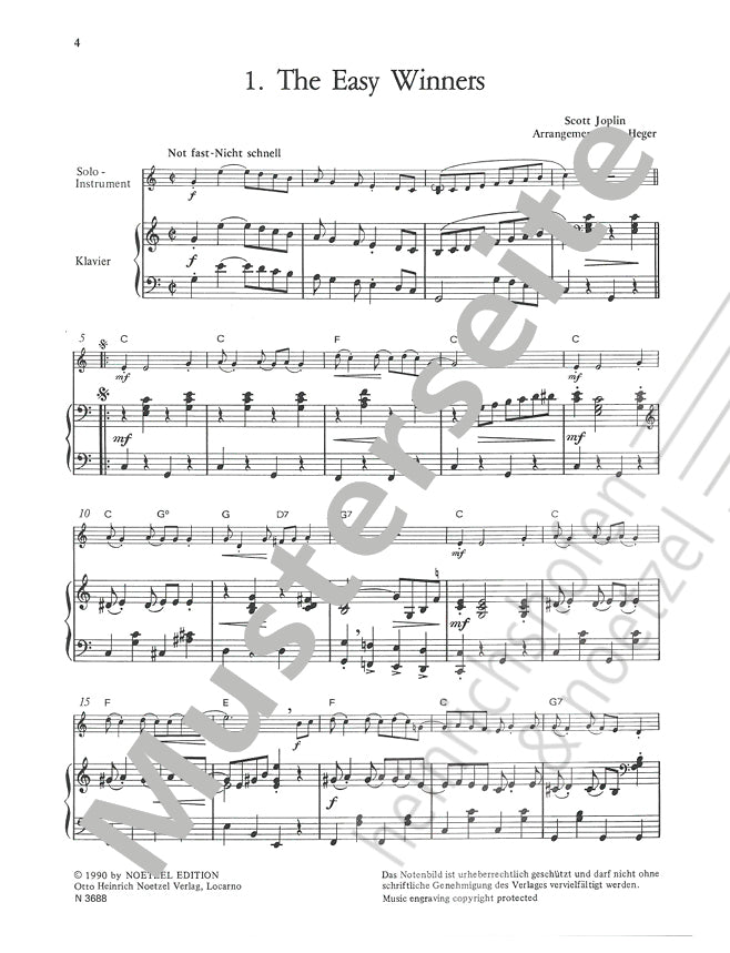 Let's Rag... 10 Ragtimes for Piano & Flute