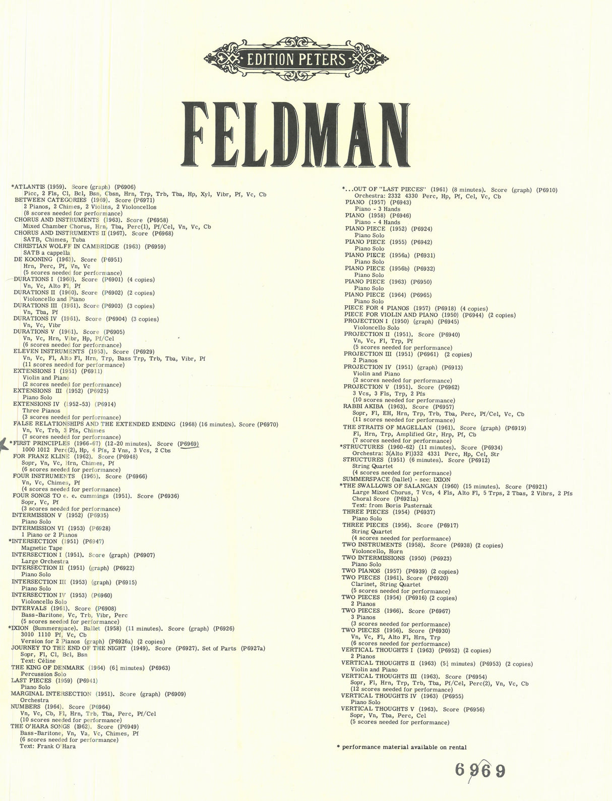 Feldman: First Principles