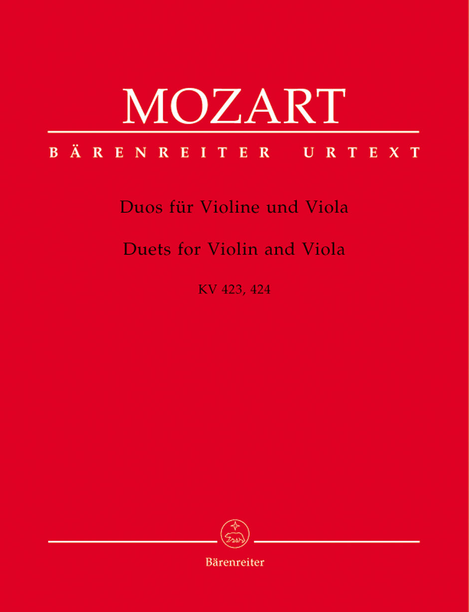 Mozart: Duets for Violin and Viola, K. 423 and 424 – Ficks Music
