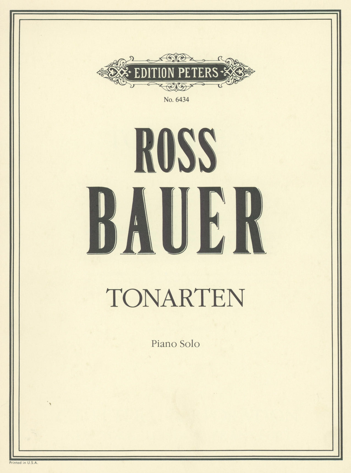 Bauer: Tonarten