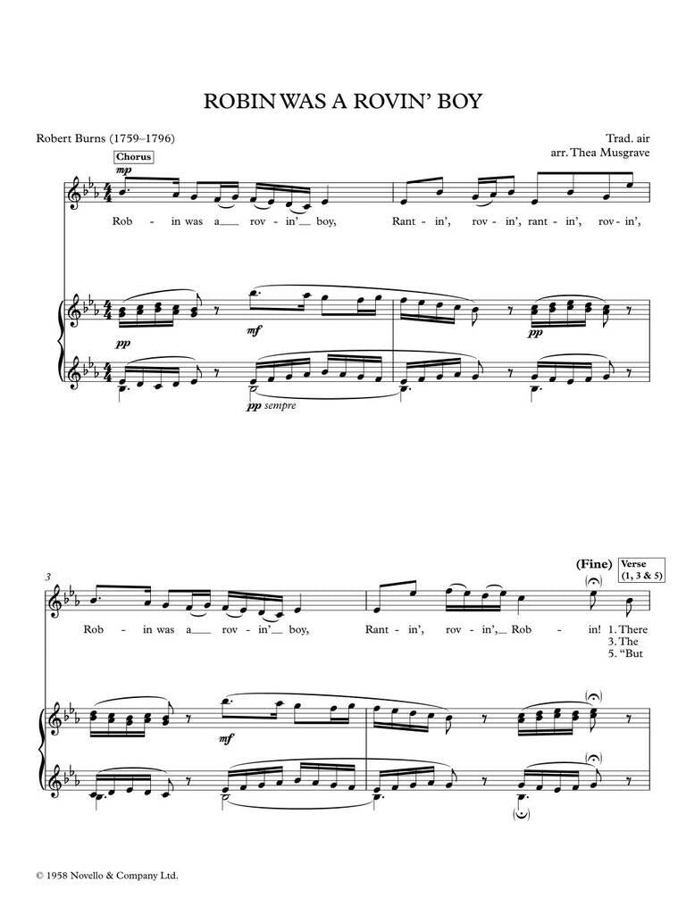 Musgrave: Three Scottish Songs