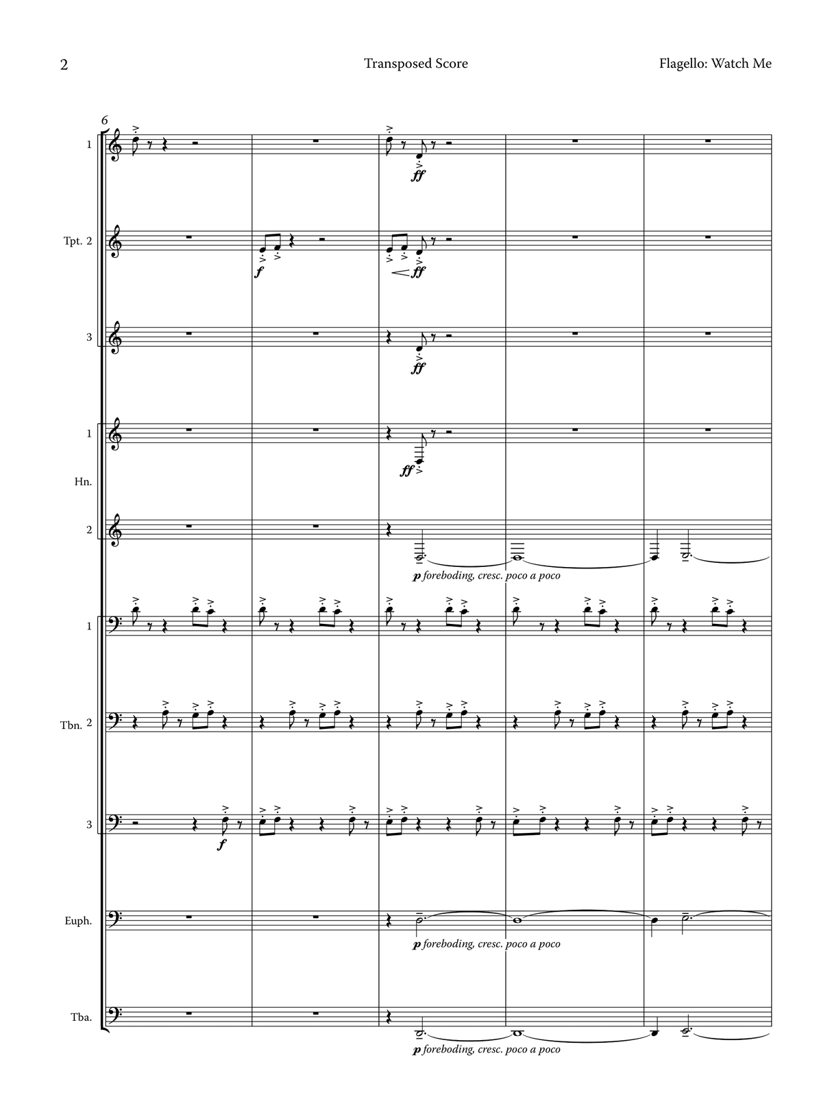 Flagello: Watch Me (Version for Brass Ensemble)