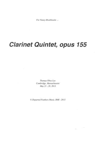 T.O. Lee: Clarinet Quintet, Op. 155