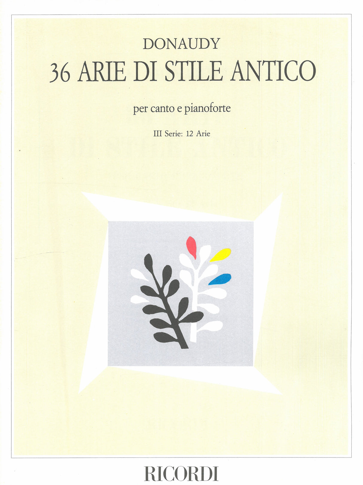 Donaudy: 36 Arie nello stile antico – Volume 3