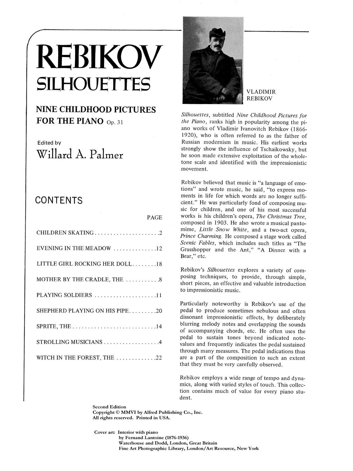 Rebikov: Silhouettes, Op. 31