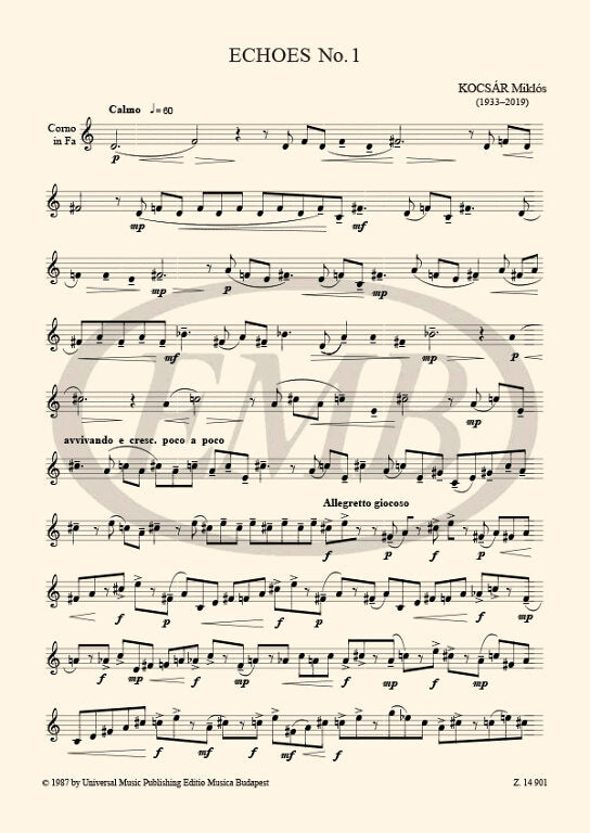 Kocsár: Echoes No. 1