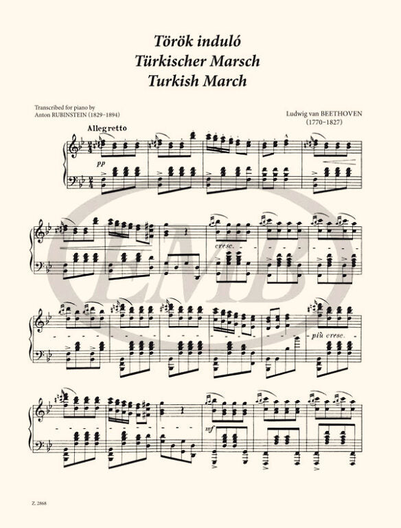 Beethoven: Turkish March (arr. for piano)