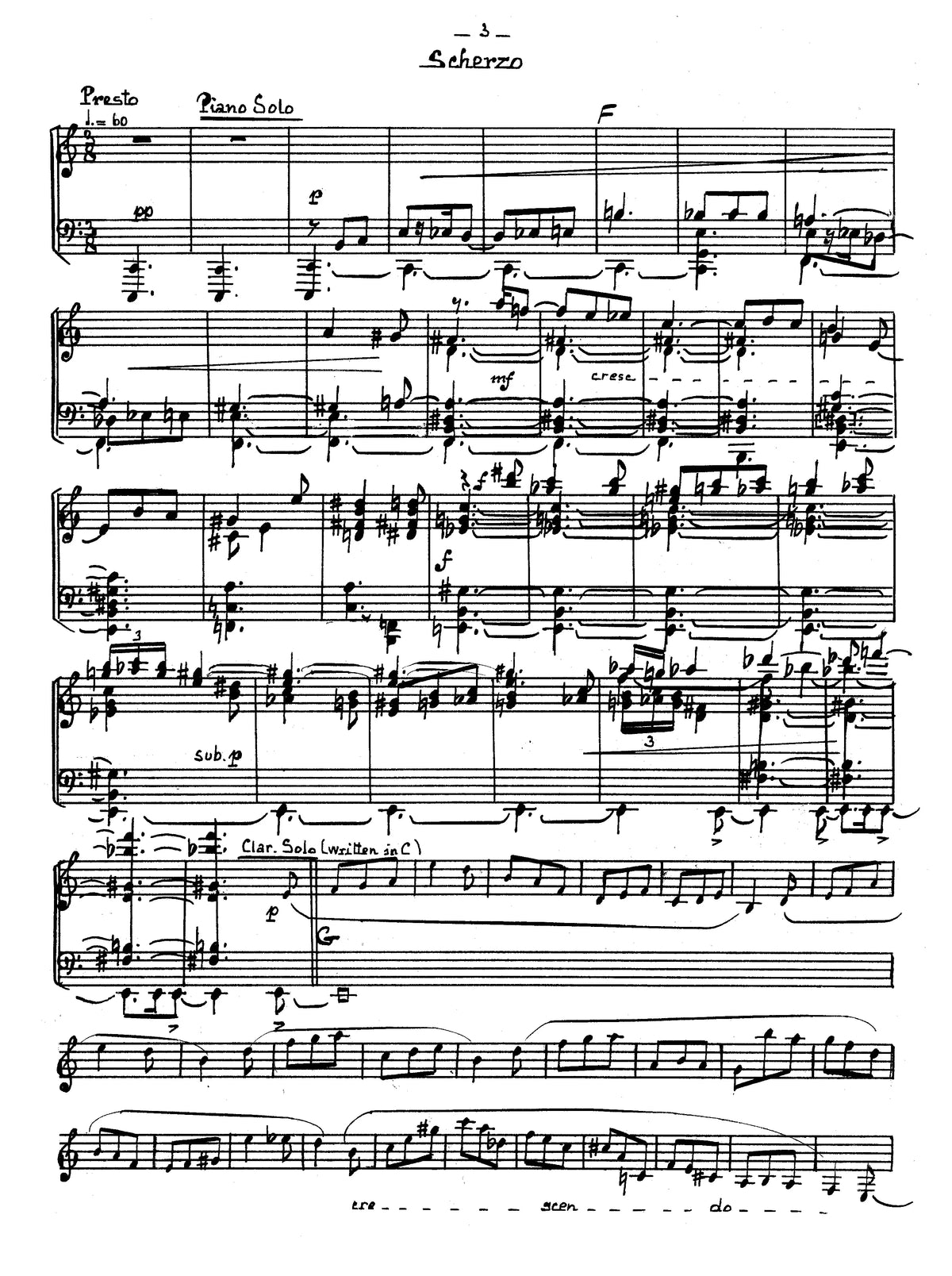 Franco: Introduction & Scherzo