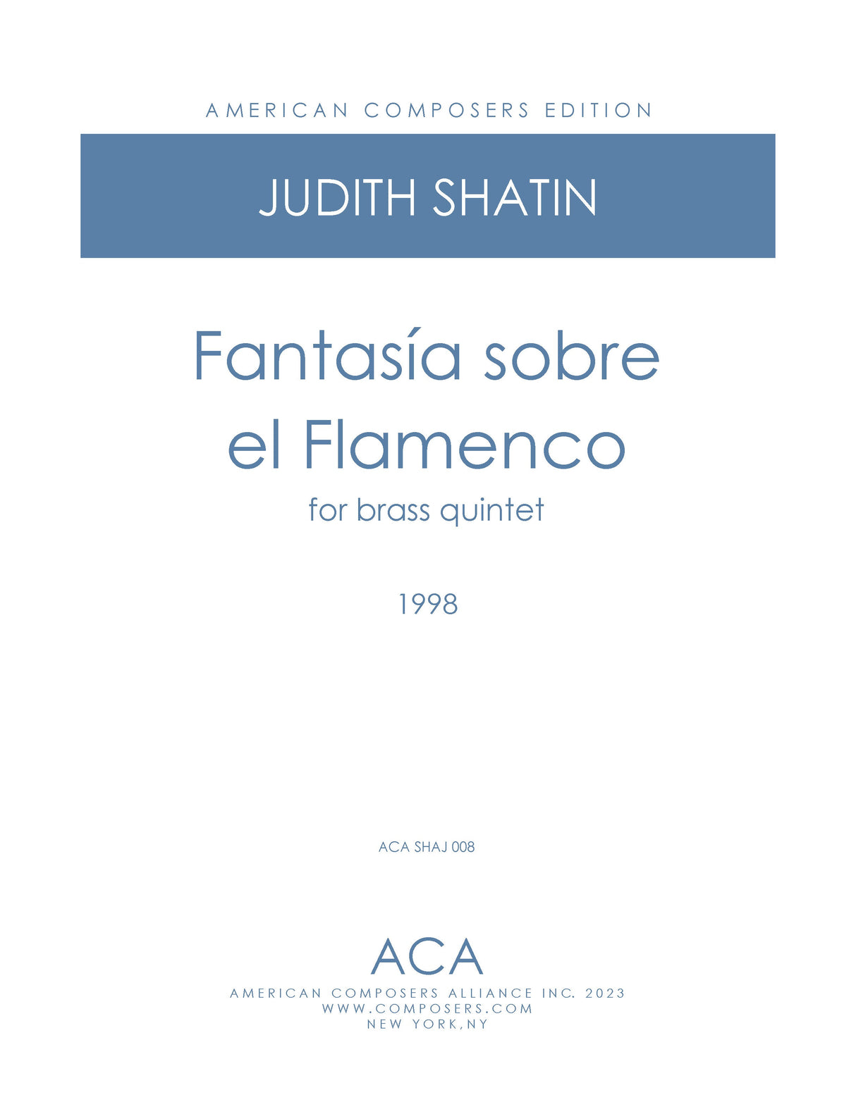 Shatin: Fantasía sobre el Flamenco