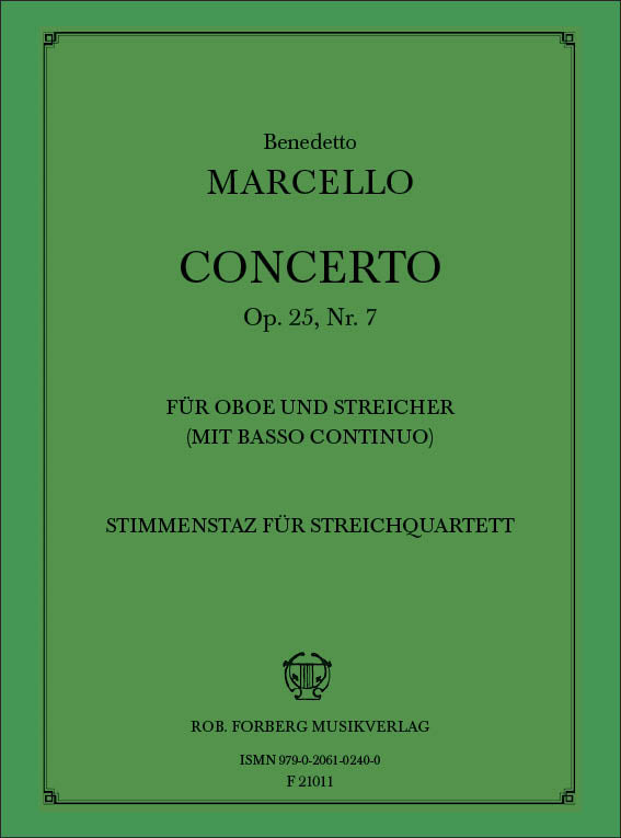 Marcello: Oboe Concerto in C Minor