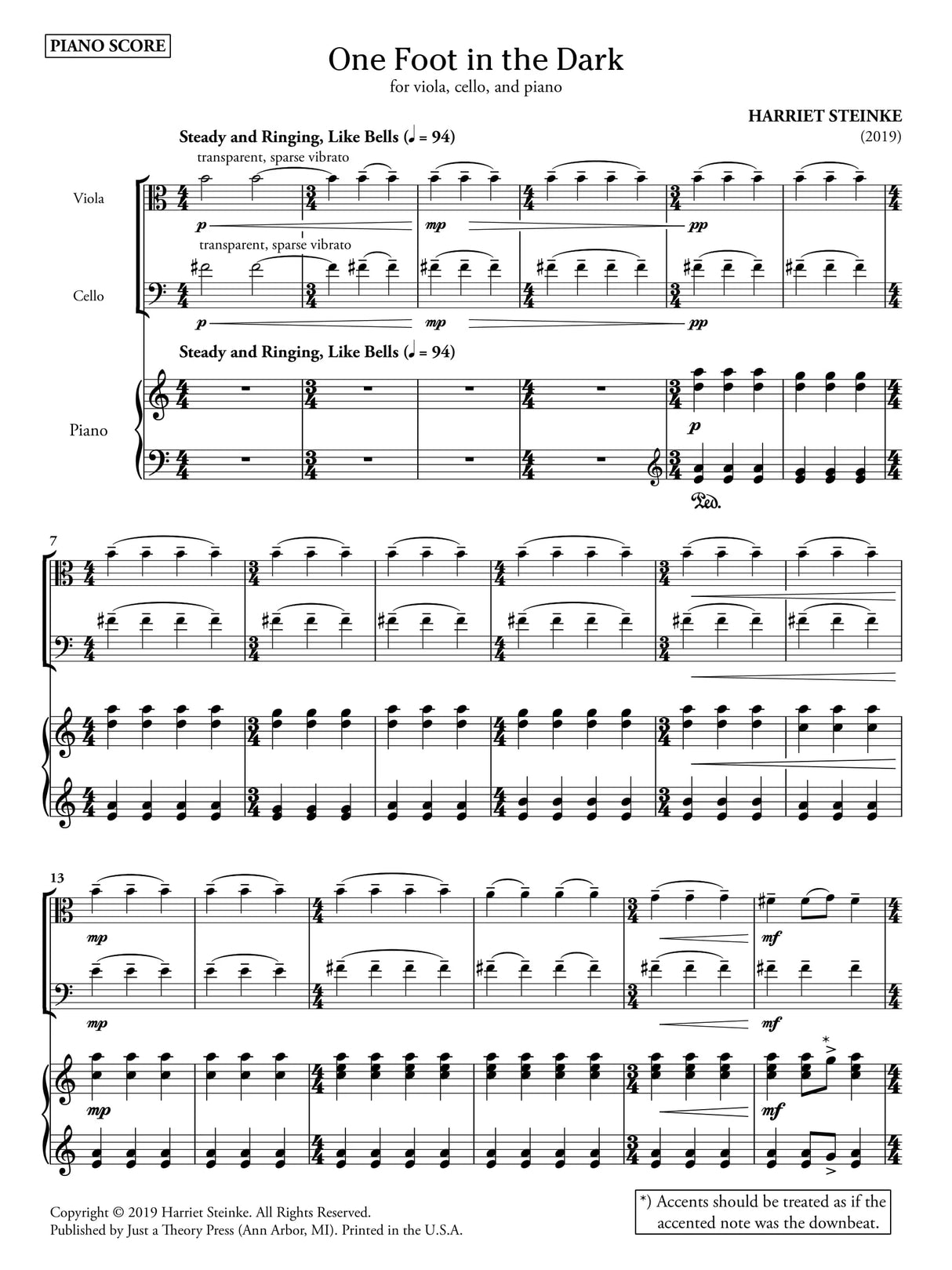 Steinke: One Foot in the Dark