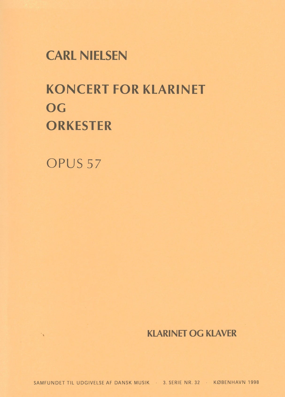 Nielsen: Clarinet Concerto, Op. 57
