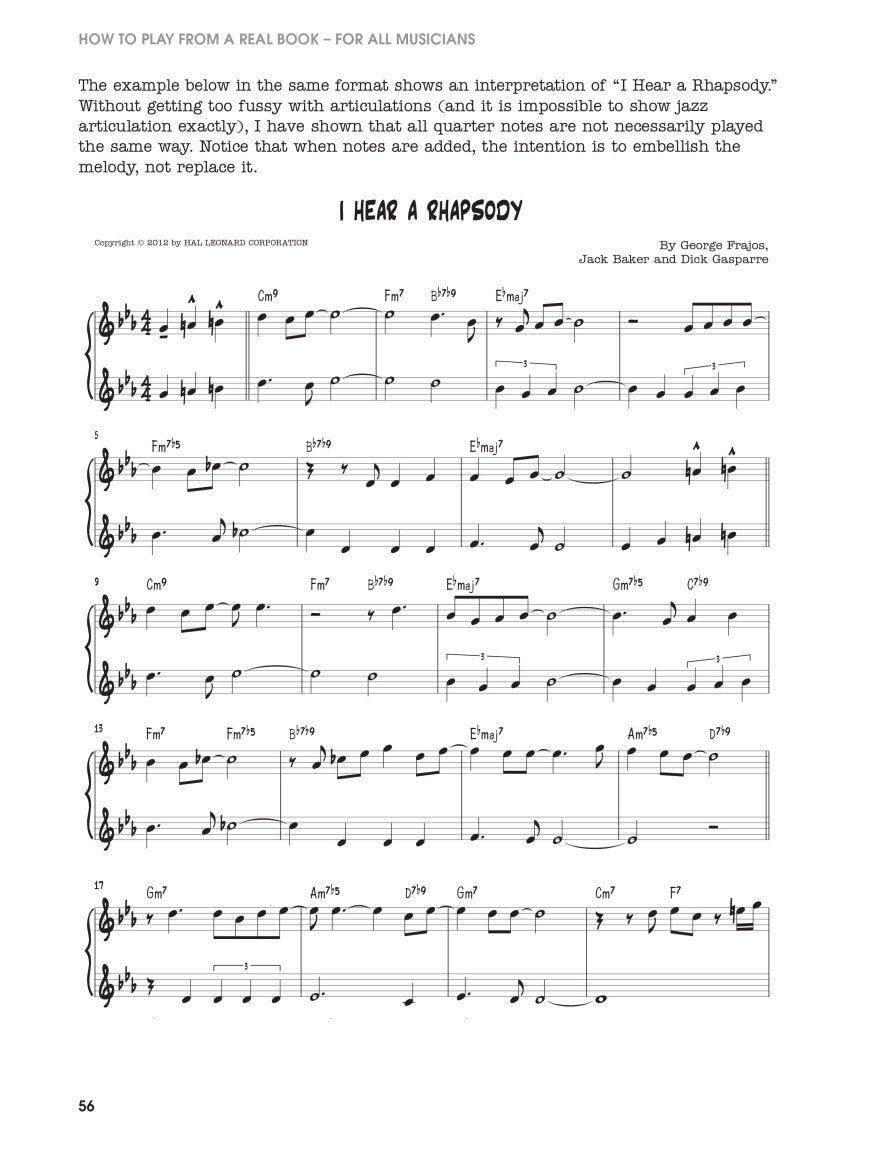 How to Play from a Real Book