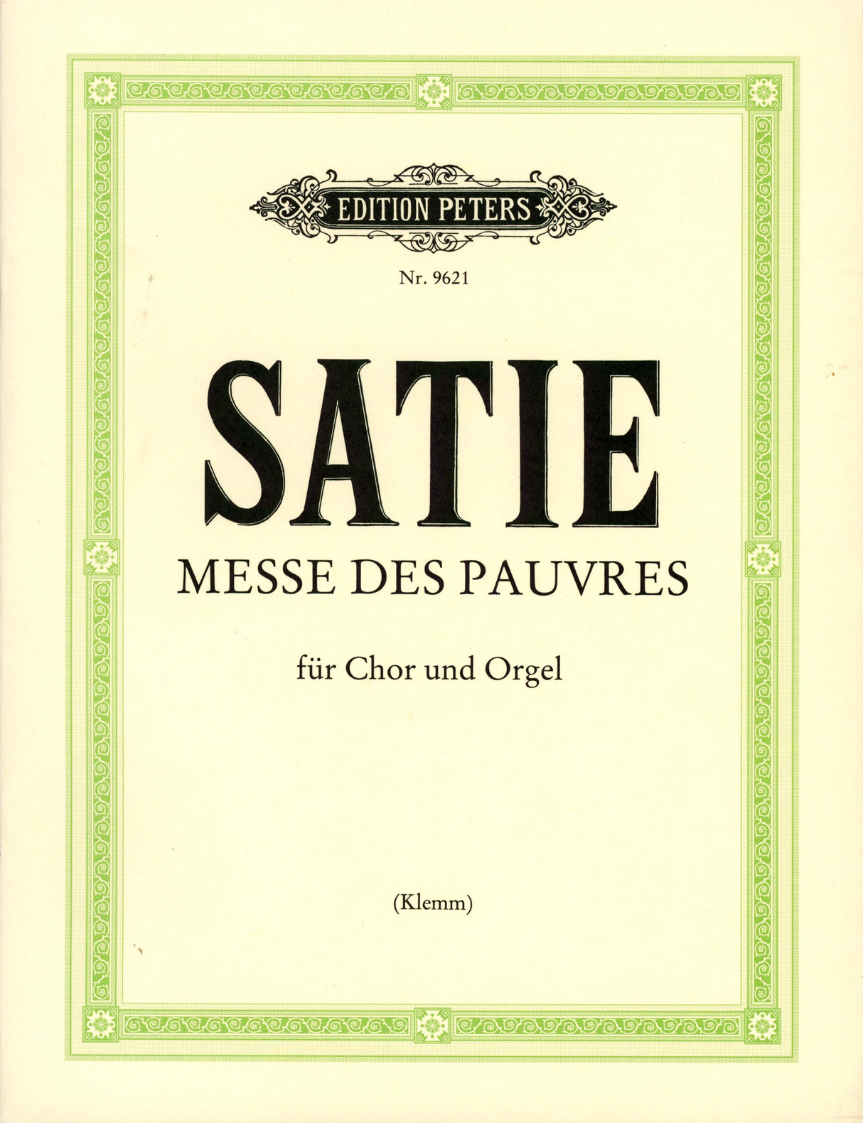 Satie: Messe des pauvres