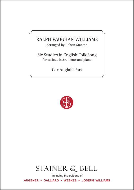 Vaughan Williams: 6 Studies in English Folk Song (arr. for english horn)