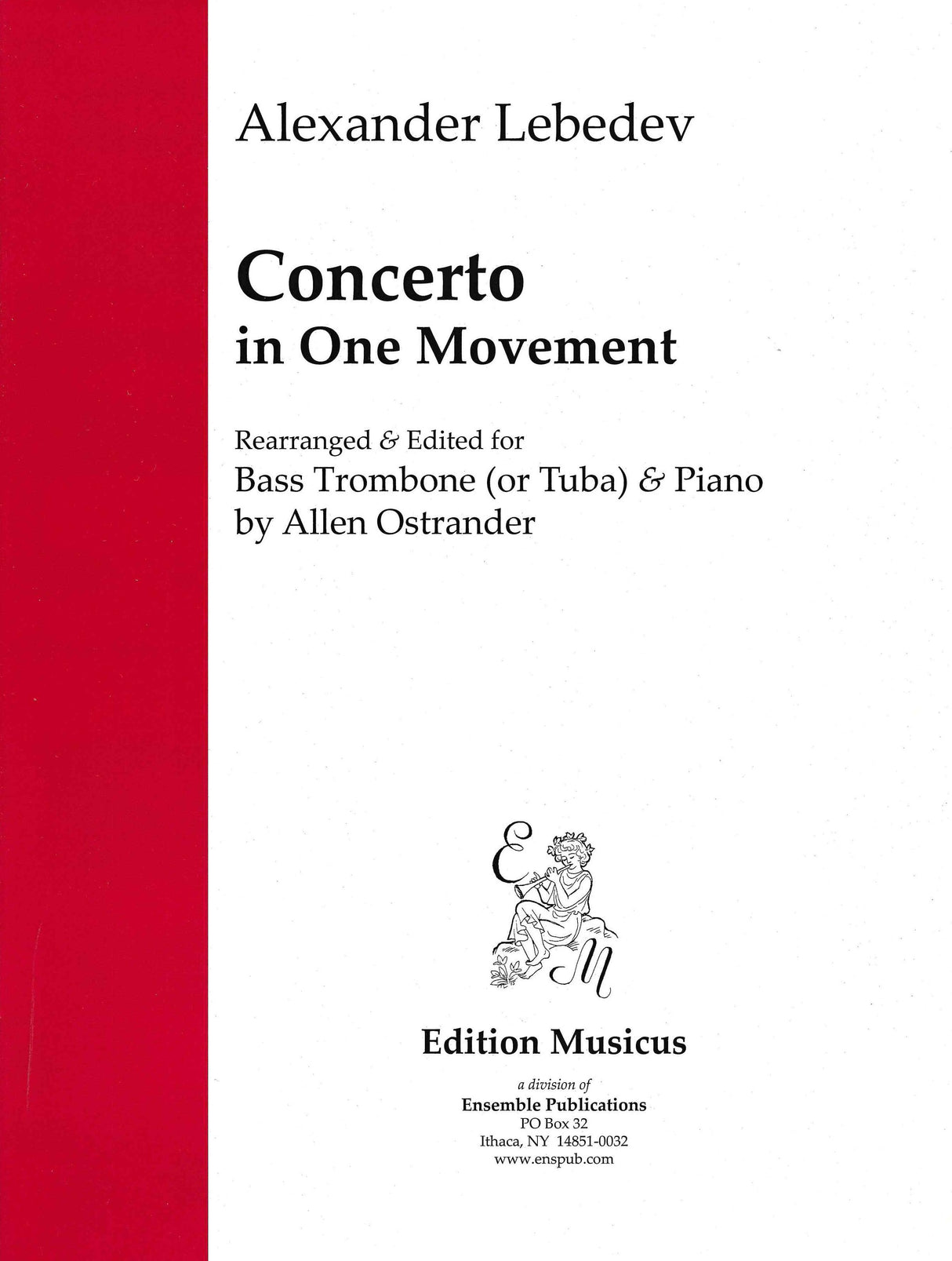 Lebedev: Concerto in one Movement (arr. for bass trombone)
