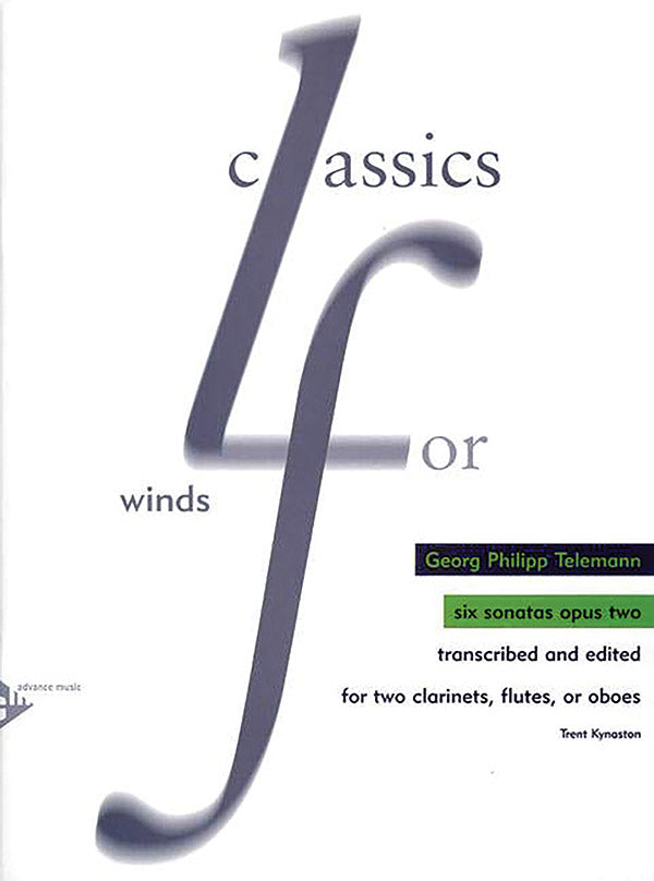 Telemann: 6 Sonatas, Op. 2 (Arranged for 2 Woodwind Instruments)