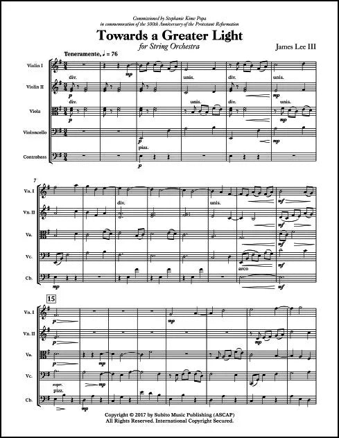 Lee III: Towards a Greater Light