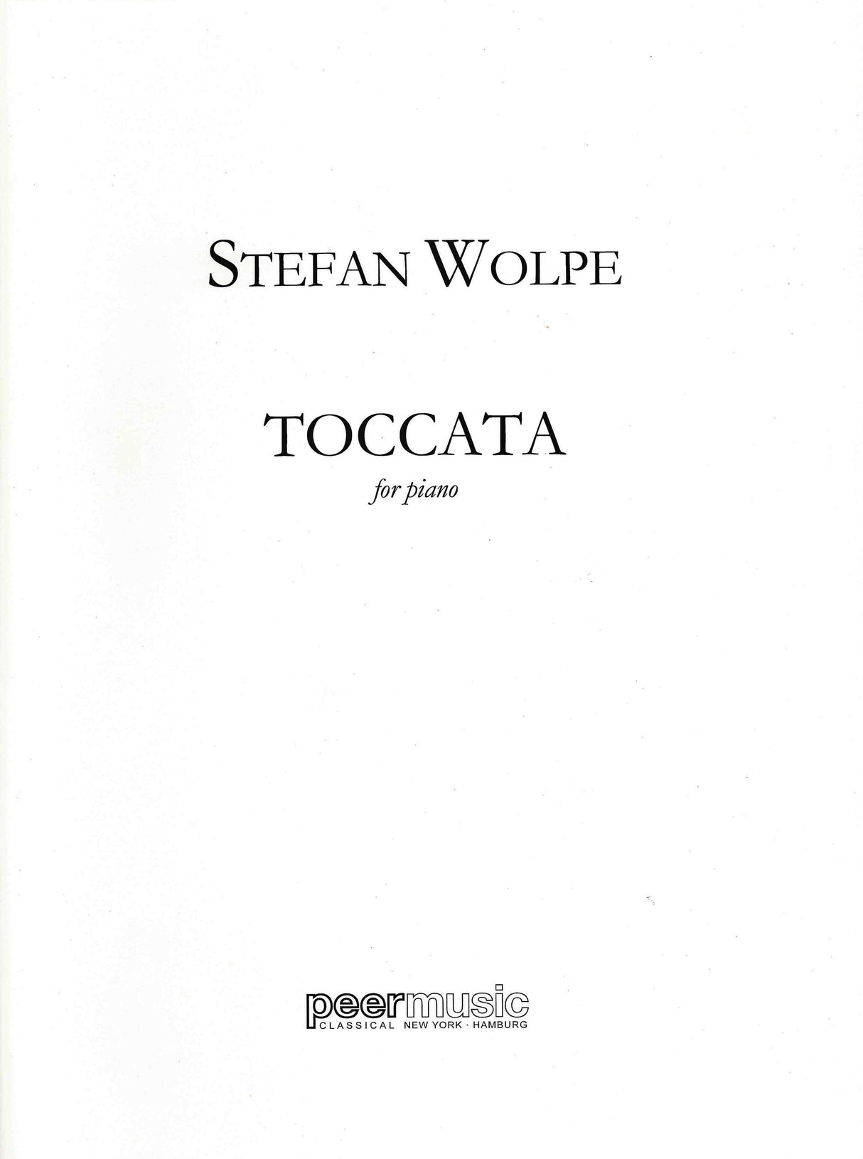 Wolpe: Toccata
