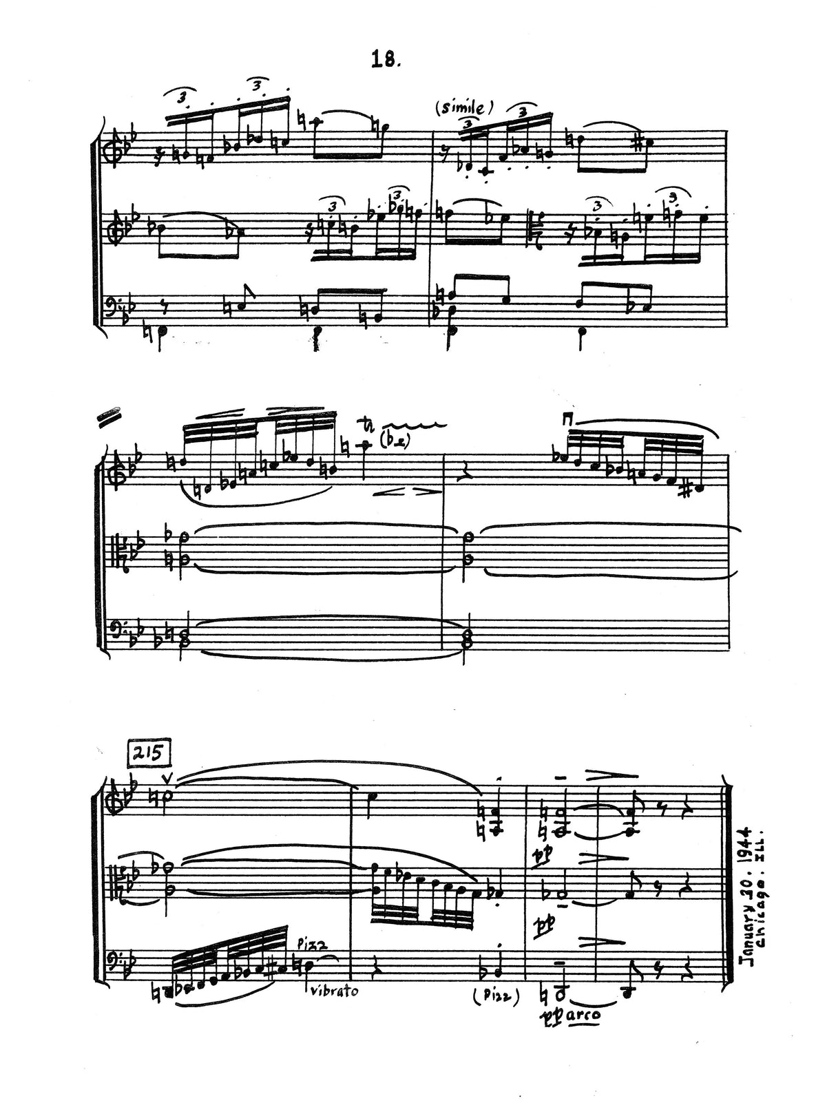 B. Weber: String Trio, Op. 19