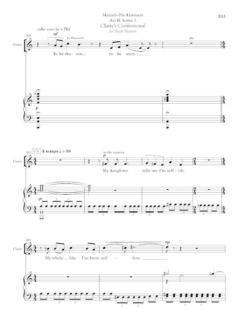 Mazzoli: Claire's Confessional