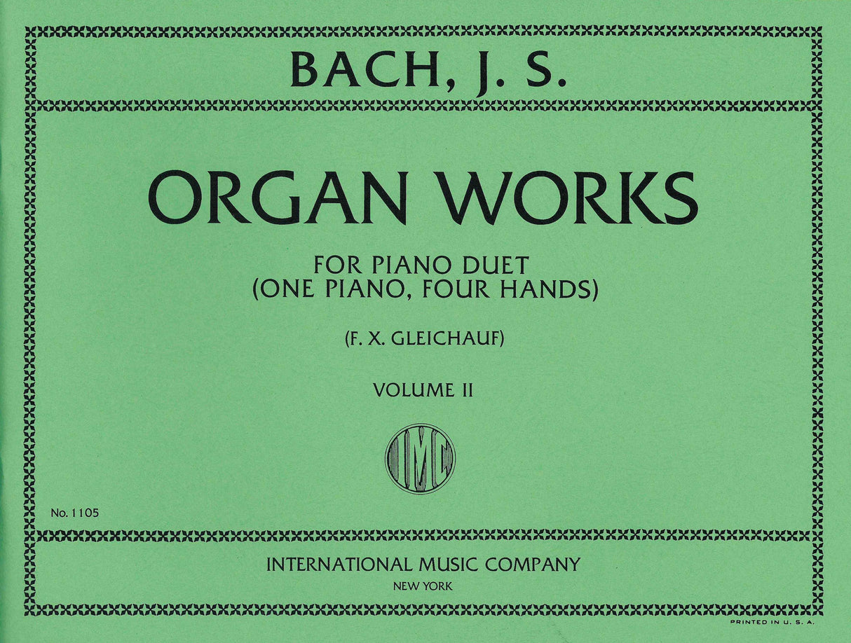 Bach: Organ Works - Volume II (arr. for piano 4-hands)