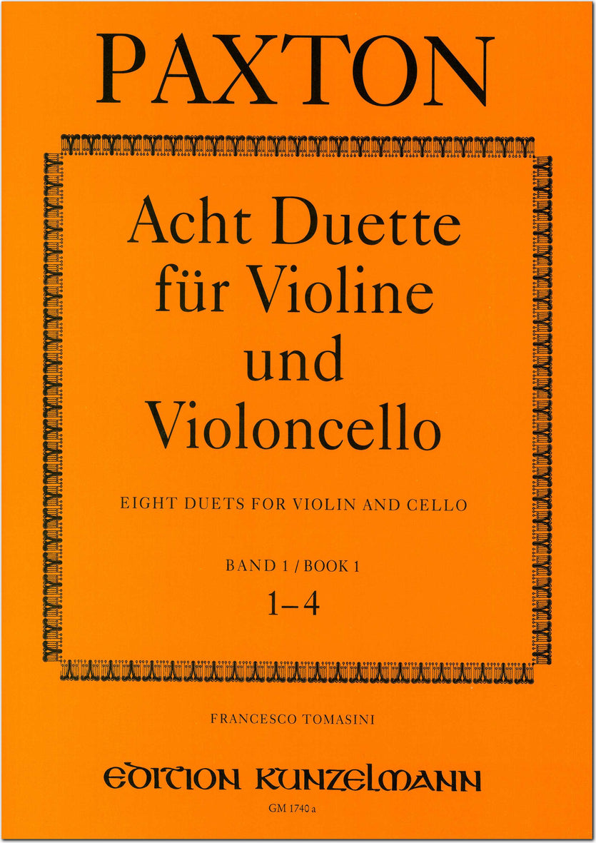 Paxton: Duets for VIolin and Cello - Book 1 (Nos. 1-4)