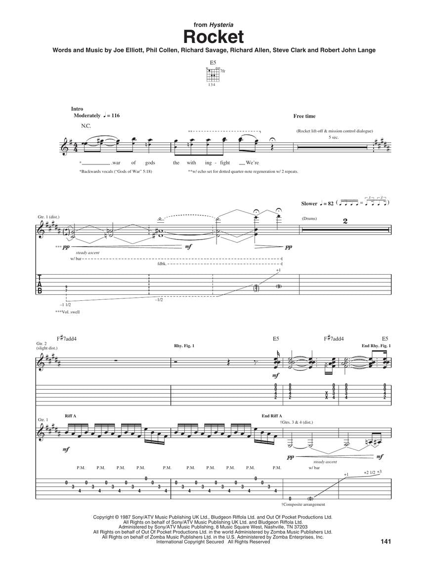 Best of Def Leppard - Guitar Recorded Versions